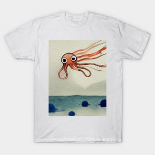 Squid Shooting Ink T-Shirt